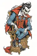 dracula tattoo design idea