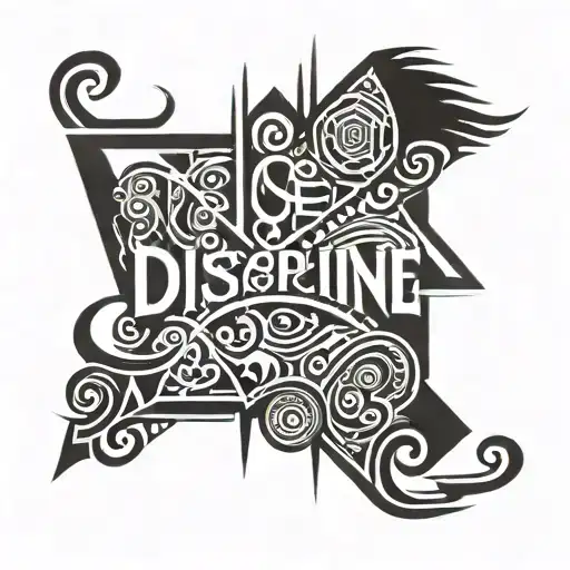 rise discipline hard work tattoo design idea