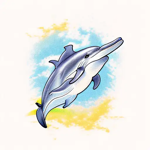 Dolphin tattoo design idea