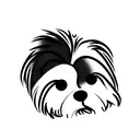 patita de shih tzu mediana con otas 6 patitas pequeñas tattoo design idea