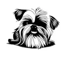 patita de shih tzu mediana con otas 6 patitas pequeñas tattoo design idea