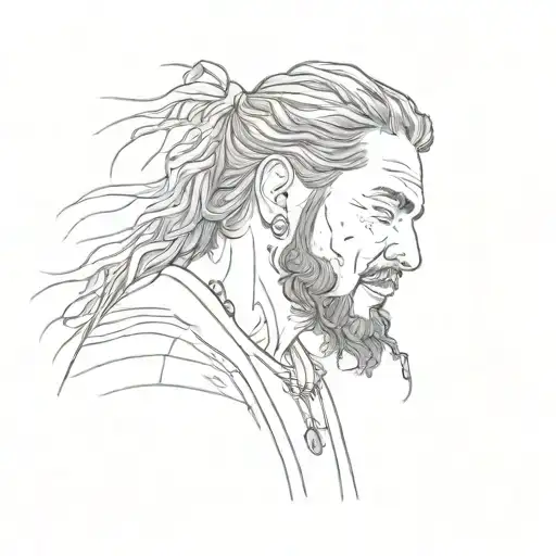 post malone when im alone tattoo design idea
