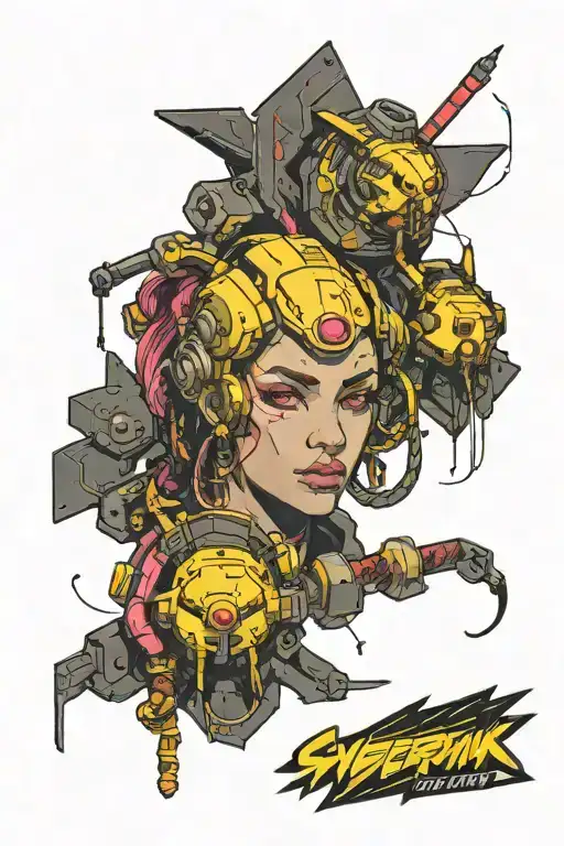 cyberpunk 2077 tattoo design idea