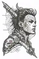 cyberpunk 2077 tattoo design idea