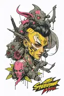 cyberpunk 2077 tattoo design idea