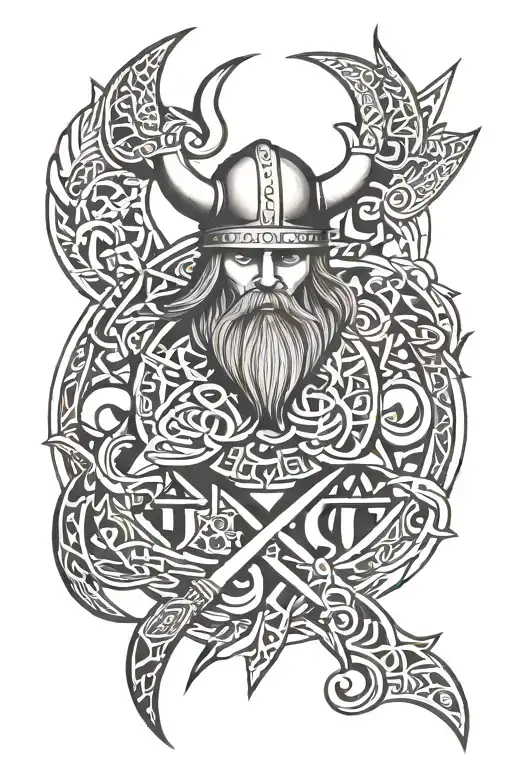 viking sleeve tattoo tattoo design idea