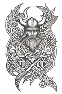 viking sleeve tattoo tattoo design idea