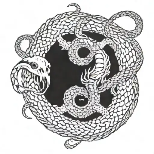 The Luke 10:19 bible verse: "Behold, I give unto you power to tread on serpents and scorpions, and over all the power of tattoo design idea