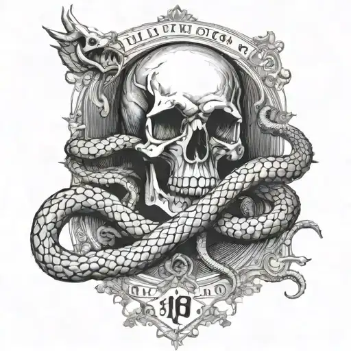 The Luke 10:19 bible verse: "Behold, I give unto you power to tread on serpents and scorpions, and over all the power of tattoo design idea