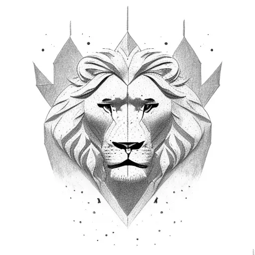 brick wall being torn down by a strong, determined lions paw tattoo design idea