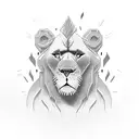 brick wall being torn down by a strong, determined lions paw tattoo design idea