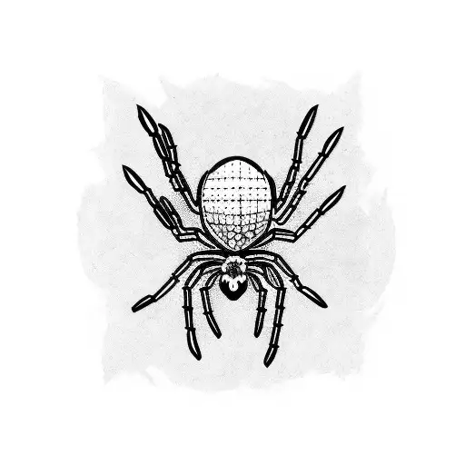 spider toxic tattoo design idea