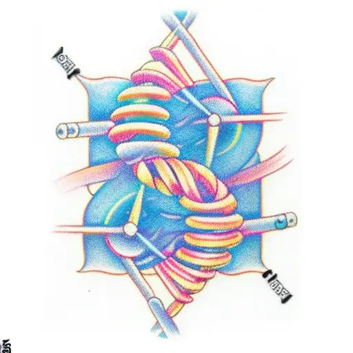 A DNA double helix tattoo design idea
