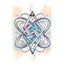 A DNA double helix tattoo design idea