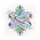 A DNA double helix tattoo design idea