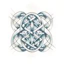 A DNA double helix tattoo design idea