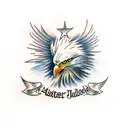 bald eagle tattoo design idea