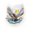 bald eagle tattoo design idea
