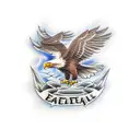 bald eagle tattoo design idea