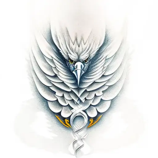 Eagle wings tattoo design idea