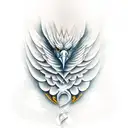 Eagle wings tattoo design idea