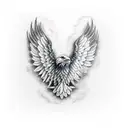 Eagle wings tattoo design idea