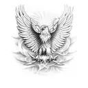 Eagle wings tattoo design idea