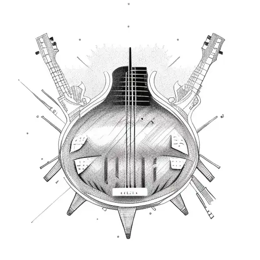 bass guitar  tattoo design idea