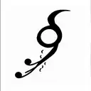 bass clef  tattoo design idea