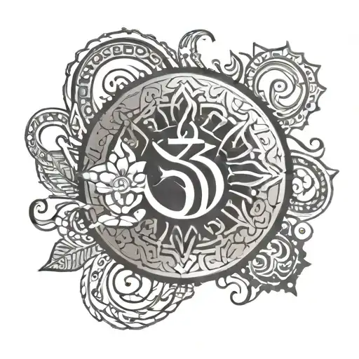 sanskrit language tattoo design idea