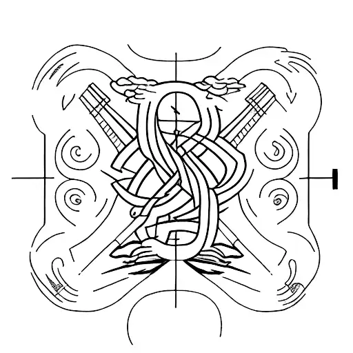 15 inch ruler with inches and cm tattoo design idea
