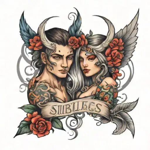 siblings tatoo tattoo design idea