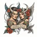 siblings tatoo tattoo design idea
