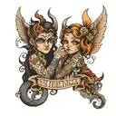 siblings tatoo tattoo design idea