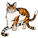 cat snake goat tiger tattoo design idea