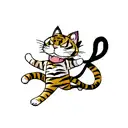 cat snake goat tiger tattoo design idea