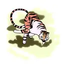 cat snake goat tiger tattoo design idea