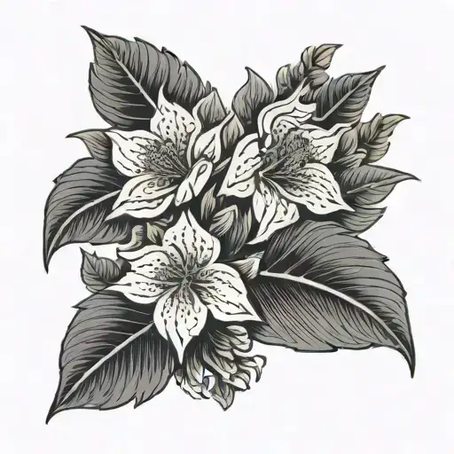 korean flower text tattoo tattoo design idea