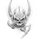 hell spawn tattoo design idea