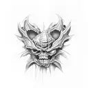 hell spawn tattoo design idea