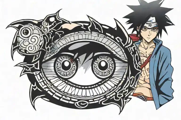 Sasuke eyes with Mangenkyo sharingan  tattoo design idea