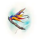 Bird of Paradise tattoo design idea