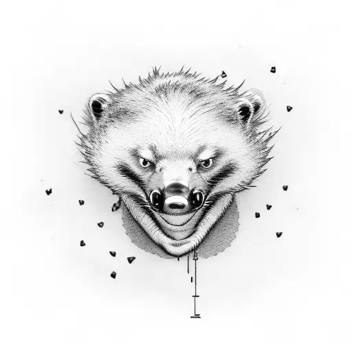Honey Badger tattoo design idea