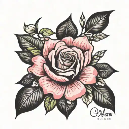 memorial for mom tattoo design idea