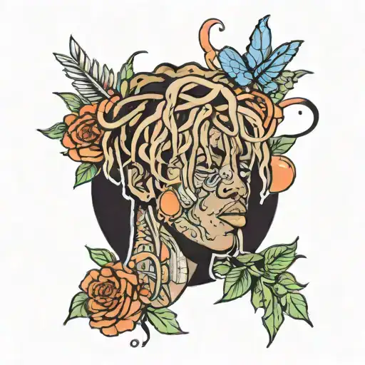 juice wrld tattoo design idea