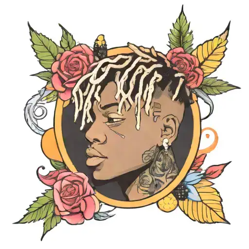 juice wrld tattoo design idea