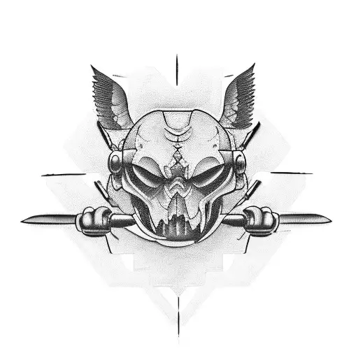 Create a tattoo that represents the strength and dedication it takes to be an aircraft mechanic, incorporating elements of airplanes and tools. tattoo design idea