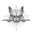 Create a tattoo that represents the strength and dedication it takes to be an aircraft mechanic, incorporating elements of airplanes and tools. tattoo design idea