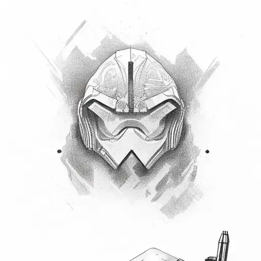 pistol tattoo design idea