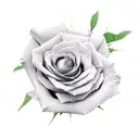 A burning rose tattoo design idea